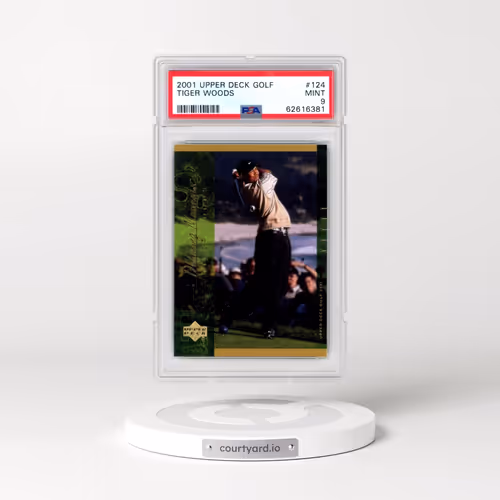 2001 Upper Deck Golf #124 Tiger Woods (PSA 9 MINT)