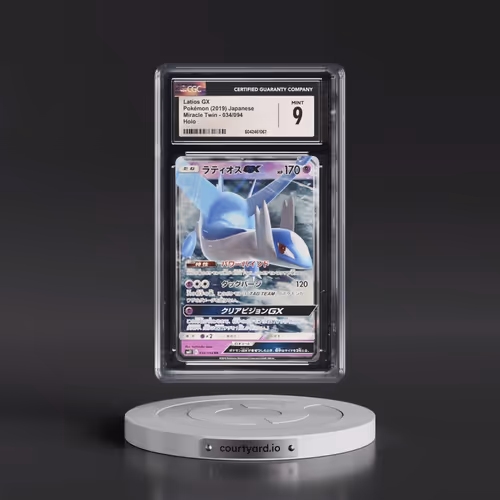 2019 Pokémon Sun & Moon Miracle Twins #034 Latios GX - Holo (CGC 9 MINT)