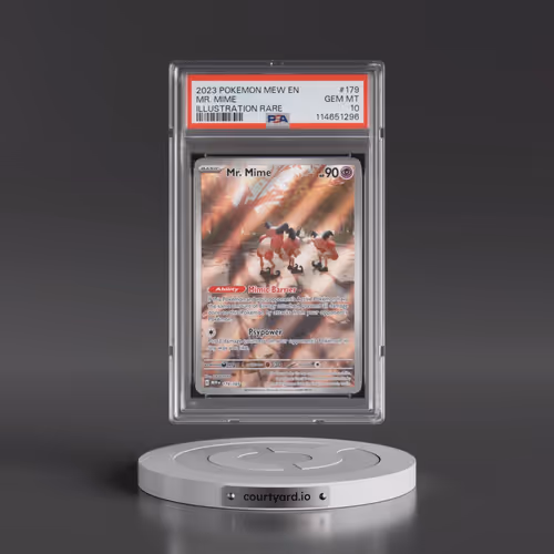 2023 Pokémon Mew EN-151 #179 Mr. Mime - Illustration Rare (PSA 10 GEM MINT)