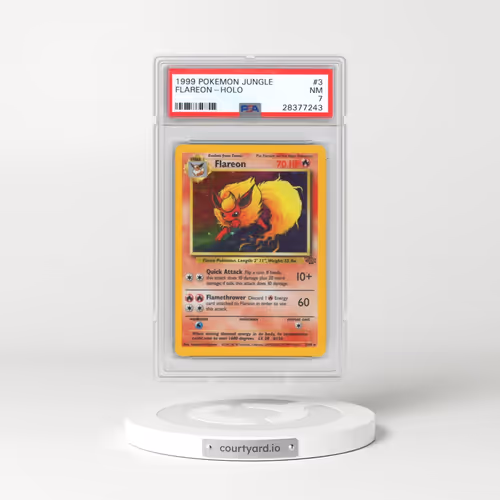 1999 Pokémon Jungle #3 Flareon - Holo (PSA 7 NM)