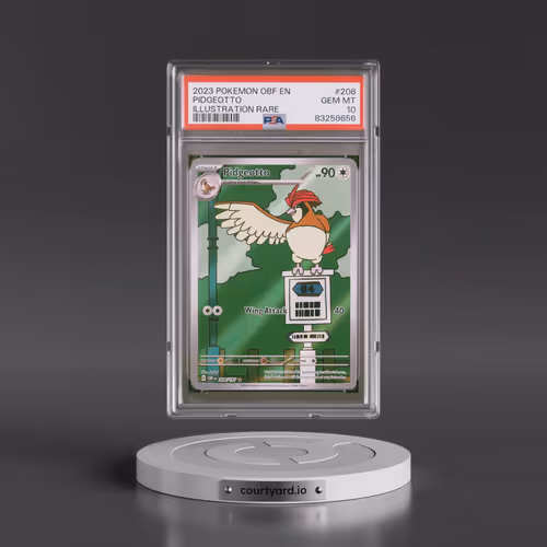 2023 Pokémon Obf EN-Obsidian Flames #208 Pidgeotto - Illustration Rare (PSA 10 GEM MINT)