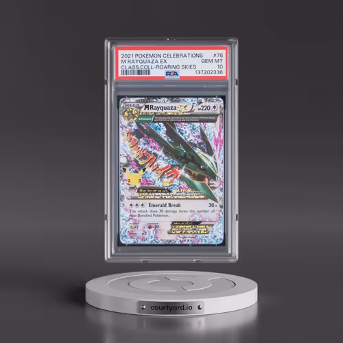2021 Pokémon Celebrations Classic Collection #76 M Rayquaza EX - Holo (PSA 10 GEM MINT)