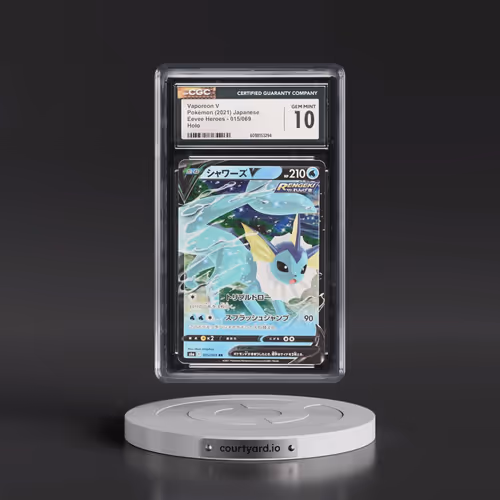 2021 Eevee Heroes #015/069 Vaporeon V - Holo (CGC 10 GEM MINT)