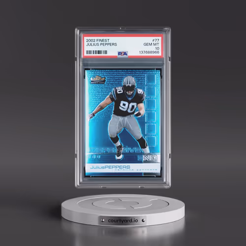 2002 Finest #77 Julius Peppers (PSA 10 GEM MINT)