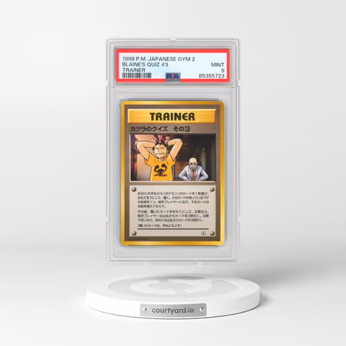 1999 Pokémon Gym 2 Blaine's Quiz #3 - Trainer (PSA 9 MINT)