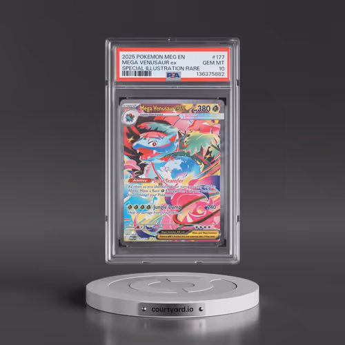 2025 Pokémon Meg EN-Mega Evolution #177 Mega Venusaur EX - Holo Special Illustration Rare (PSA 10 GE