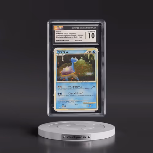 2023 Pokémon Clk-Trading Card Game Classic Blastoise & Suicune EX Deck #008 Lapras (CGC 10 GEM MINT)