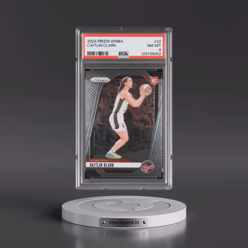 2024 Panini Prizm WNBA #22 Caitlin Clark (PSA 8 NM-MT)