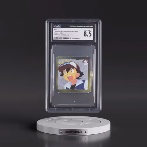 Action Flipz Series 1 (Artbox) - English #R17 Ash - Chromium Stickers (CGC 8.5 NM-MT+)