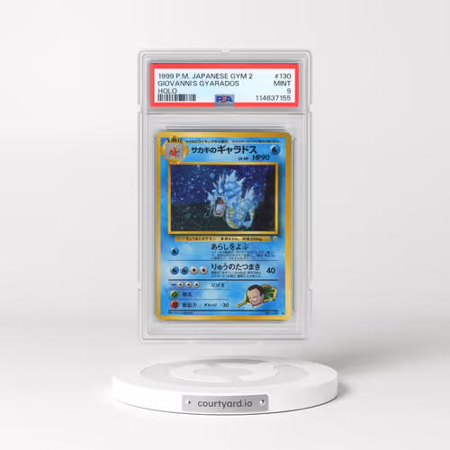 1999 Pokémon Gym 2 #130 Giovanni's Gyarados - Holo (PSA 9 MINT)