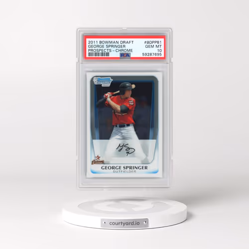 2011 Bowman Draft Prospects #BDPP81 George Springer - Chrome (PSA 10 GEM MINT)