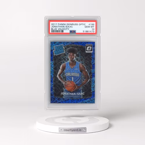 2017 Panini Donruss Optic #195 Jonathan Isaac - Blue Velocity (PSA 10 GEM MINT)