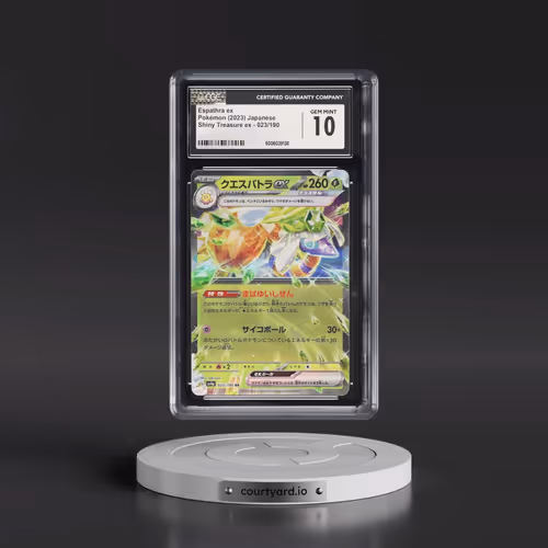 2023 Shiny Treasure ex #023/190 Espathra ex - Holo (CGC 10 GEM MINT)