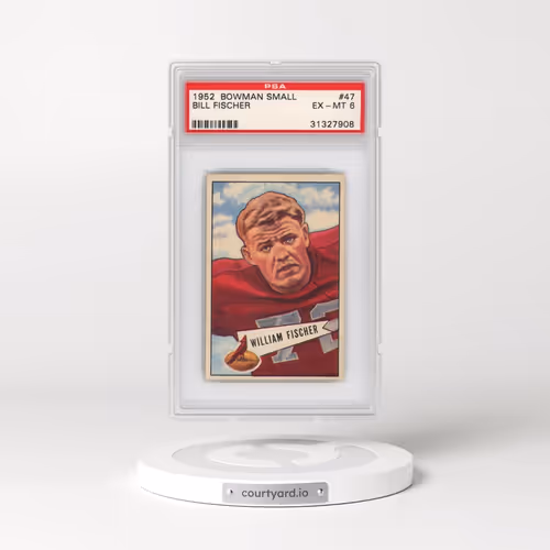 1952 Bowman Small #47 Bill Fischer (PSA 6 EX-MT)