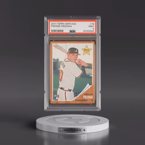 2011 Topps Heritage #76 Freddie Freeman (PSA 9 MINT)