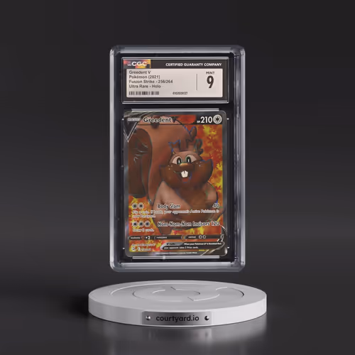 2019 Fusion Strike #256/264 Greedent V - Ultra Rare Holo (CGC 9 MINT)