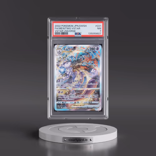 2022 Pokémon Sword & Shield Vstar Universe #221 Mewtwo Vstar - Full Art (PSA 7 NM)