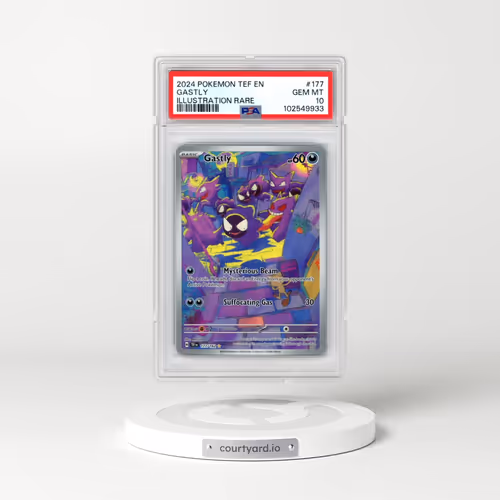 2024 Pokémon Tef EN-Temporal Forces #177 Gastly - Illustration Rare (PSA 10 GEM MINT)