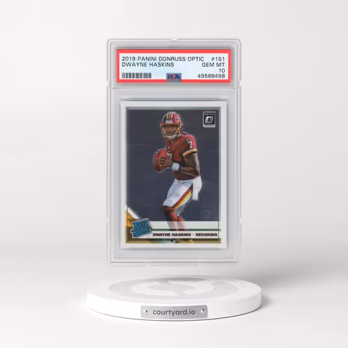 2019 Panini Donruss Optic #151 Dwayne Haskins (PSA 10 GEM MINT)
