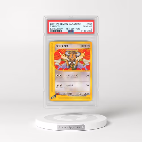 2001 Pokémon Expedition #030 Tauros - 1st Edition (PSA 10 GEM MINT)