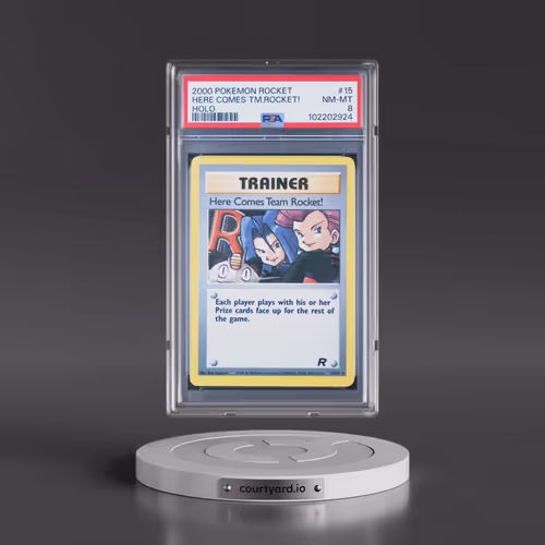 2000 Pokémon Rocket #15 Here Comes Team Rocket! - Holo (PSA 8 NM-MT)