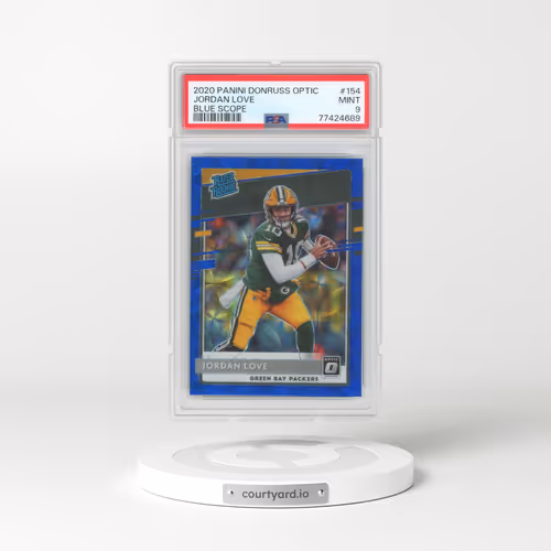 2020 Panini Donruss Optic #154 Jordan Love - Blue Scope (PSA 9 MINT)