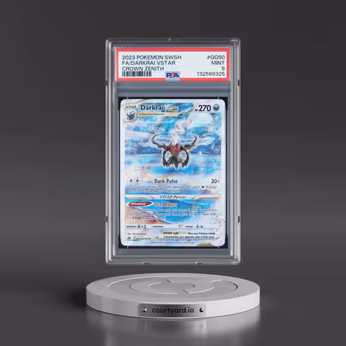 2023 Pokémon Sword and Shield Crown Zenith #GG50 Darkrai Vstar - Full Art (PSA 9 MINT)