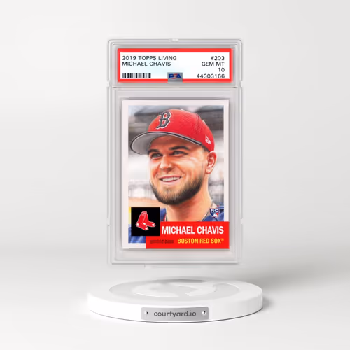 2019 Topps Living #203 Michael Chavis (PSA 10 GEM MINT)
