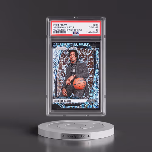 2024 Panini Prizm #234 Stephon Castle - Variation-Fast Break (PSA 10 GEM MINT)