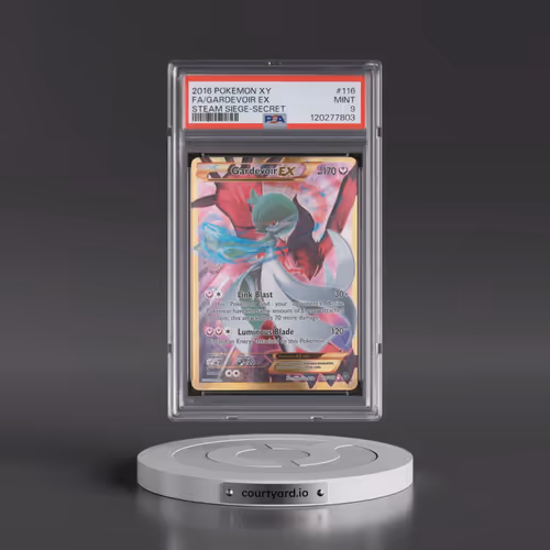 2016 Pokémon XY Steam Siege #116 Gardevoir EX - Holo Full Art Secret (PSA 9 MINT)