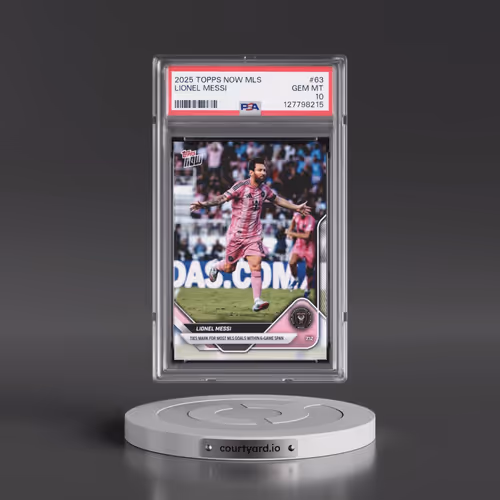 2025 Topps Now MLS #63 Lionel Messi (PSA 10 GEM MINT)