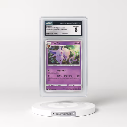 2018 Super-Burst Impact #040/095 Espeon (CGC 8 NM-MT)