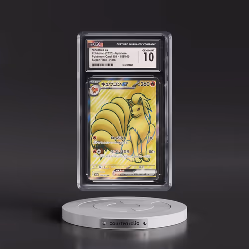 2023 Pokémon Card 151 #188/165 Ninetales ex - Super Rare Holo (CGC 10 GEM MINT)