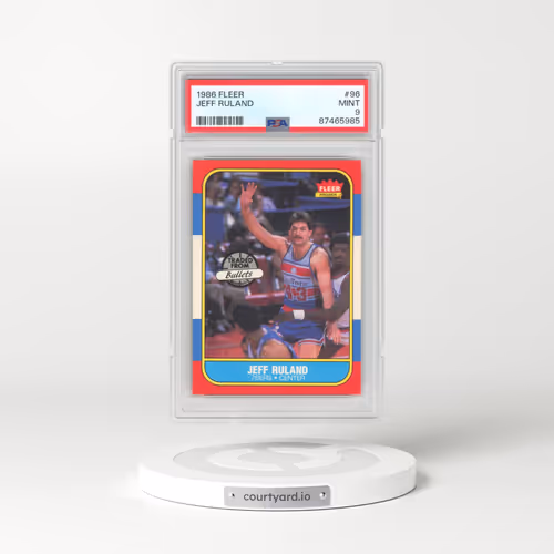 1986 Fleer #96 Jeff Ruland (PSA 9 MINT)
