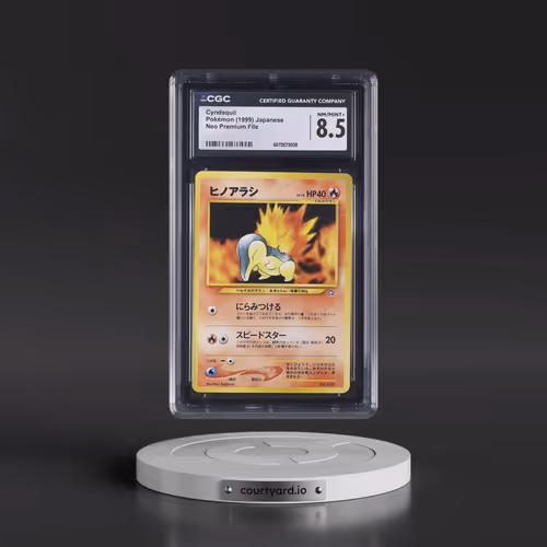 1999 Neo Premium File Cyndaquil - No Rarity (CGC 8.5 NM-MT+)
