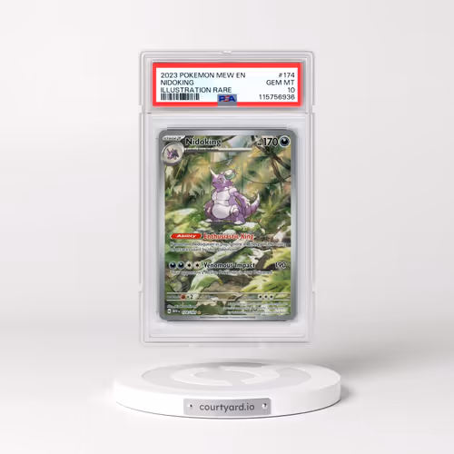 2023 Pokémon Mew EN-151 #174 Nidoking - Illustration Rare (PSA 10 GEM MINT)