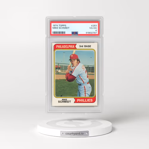 1974 Topps #283 Mike Schmidt (PSA 4 VG-EX)