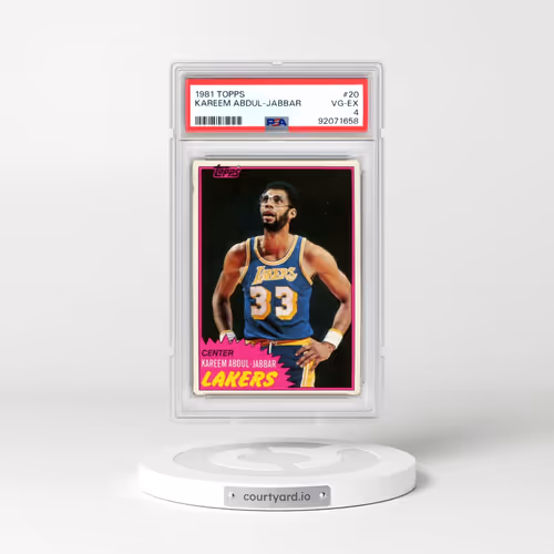 1981 Topps #20 Kareem Abdul-Jabbar (PSA 4 VG-EX)