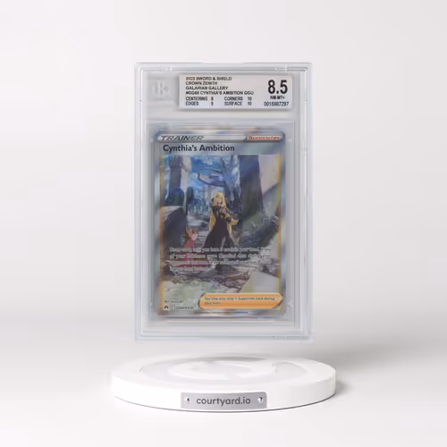 2023 Crown Zenith #GG60 Cynthia's Ambition - Galarian Gallery Holo (BGS 8.5 NM-MT+)