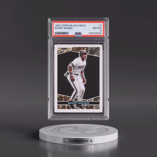1993 Topps Black Gold #1 Barry Bonds (PSA 8 NM-MT)