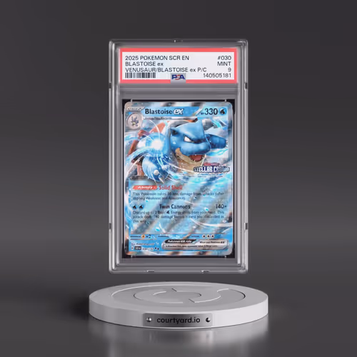2025 Pokémon Scr EN-Stellar Crown #030 Blastoise EX - Holo Venusaur EX & Blastoise EX Premium Collec