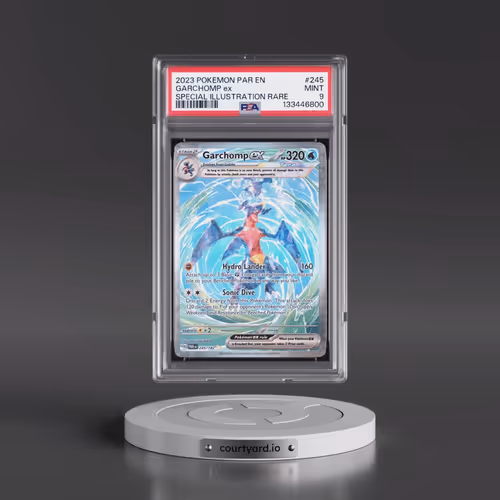 2023 Pokémon Par EN-Paradox Rift #245 Garchomp EX - Holo Special Illustration Rare (PSA 9 MINT)