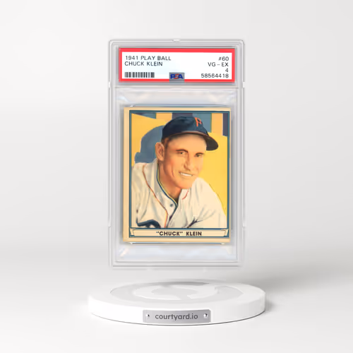 1941 Play Ball #60 Chuck Klein (PSA 4 VG-EX)
