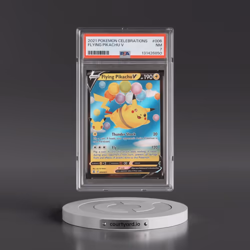 2021 Pokémon Celebrations #006 Flying Pikachu V - Holo (PSA 7 NM)