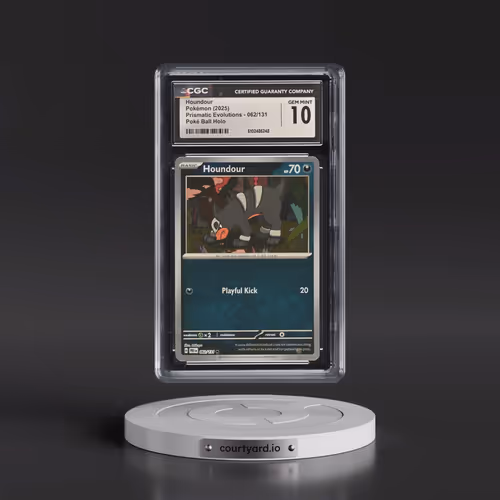 2025 Prismatic Evolutions - PRE EN #062/131 Houndour - Poké Ball Holo (CGC 10 GEM MINT)