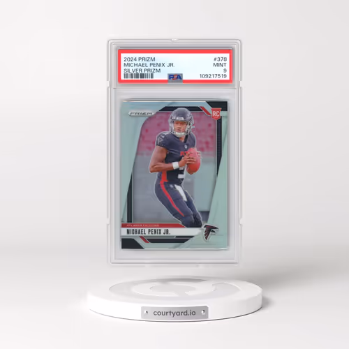2024 Panini Prizm #378 Michael Penix Jr. - Silver Prizm (PSA 9 MINT)