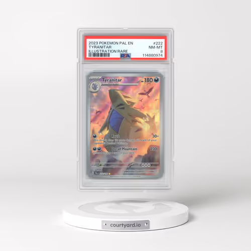 2023 Pokémon Pal EN-Paldea Evolved #222 Tyranitar - Illustration Rare (PSA 8 NM-MT)