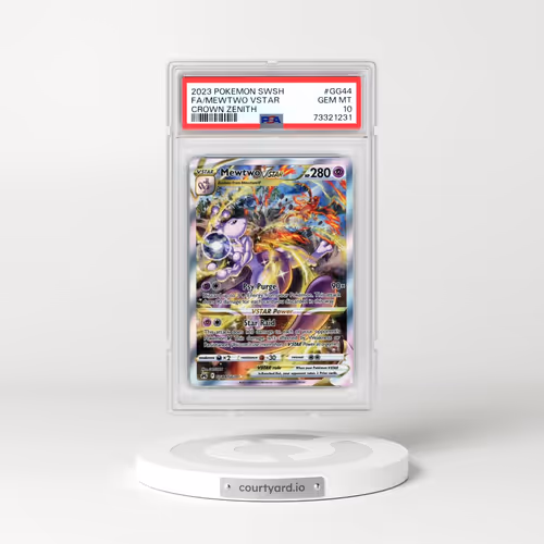 2023 Pokémon Sword and Shield Crown Zenith #GG44 Mewtwo Vstar - Full Art (PSA 10 GEM MINT)