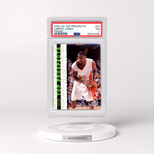 2003 Upper Deck Top Prospects Promo #P3 LeBron James - Promo (PSA 7 NM)