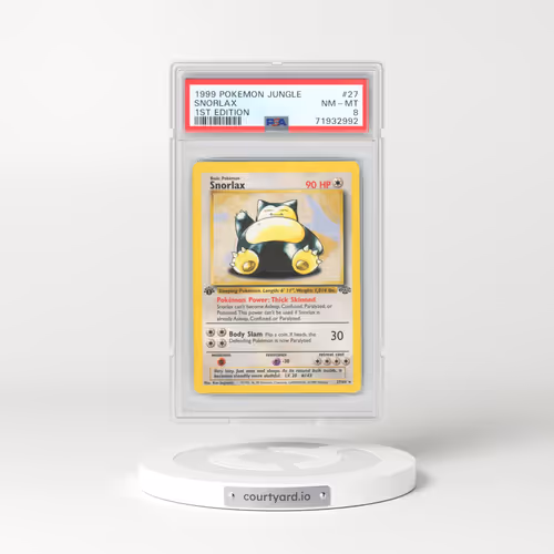 1999 Pokémon Jungle #27 Snorlax - 1st Edition (PSA 8 NM-MT)
